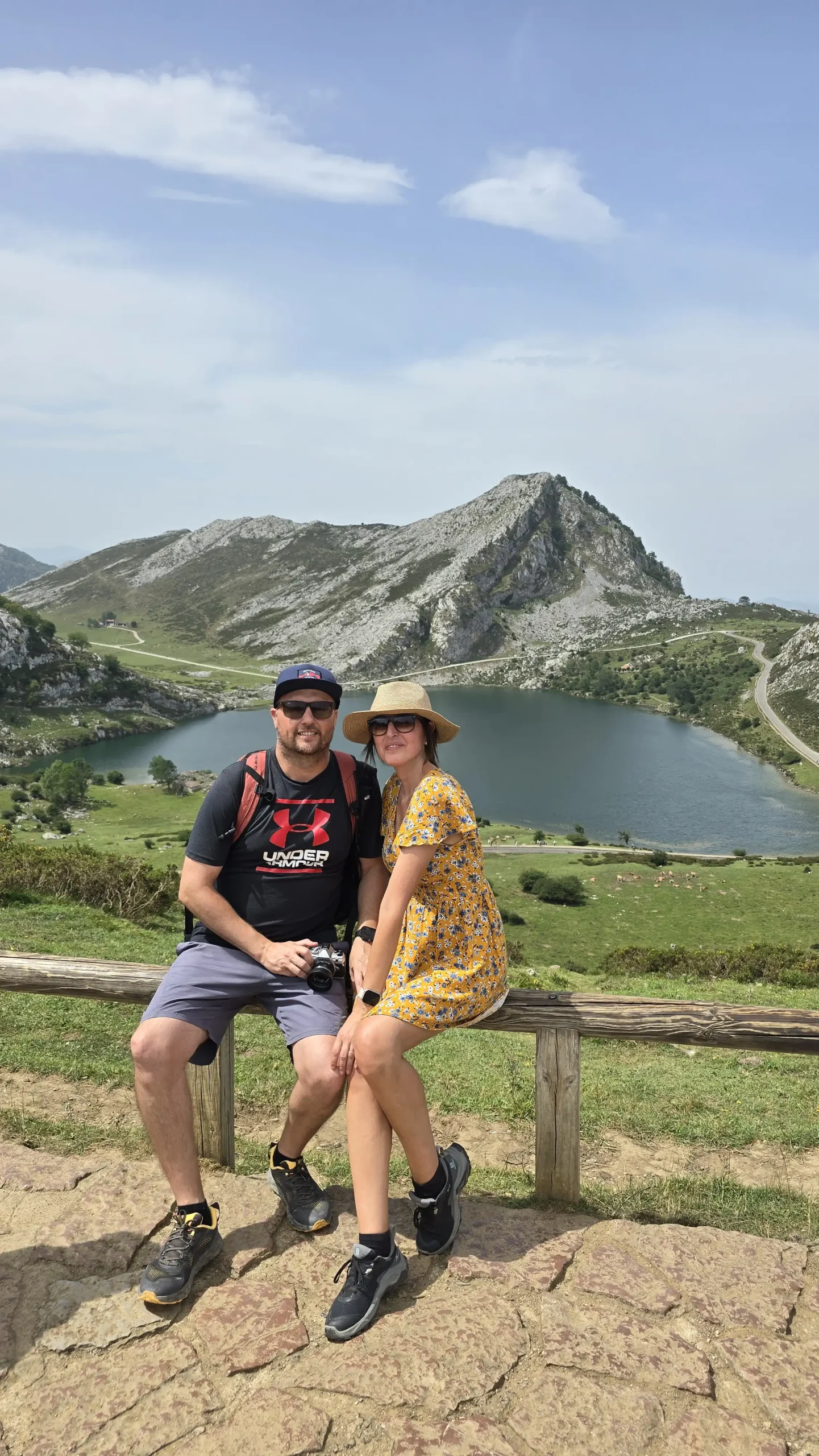 Manoli y Álex en los Lagos de Covadonga